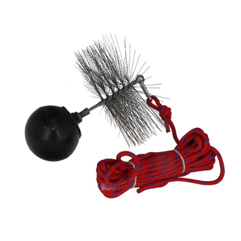 Zestaw kominiarski 2,5 kg szczotka 200 mm lina PP 10 m