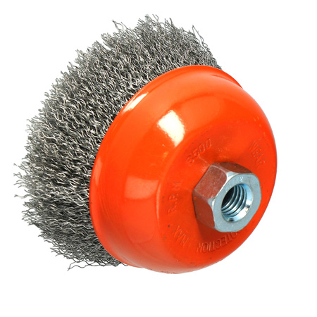 FASTER TOOLS Szczotka doczołowa stalowa. Gwint M14 100 mm