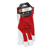 PROTECT2U rękawice skórzane RED na rzep R10