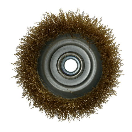 FASTER TOOLS Szczotka doczołowa mosiądz. Gwint M14 100 mm