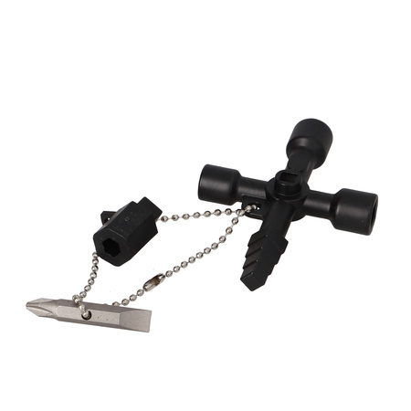 FASTER TOOLS kluczyk do szafek i śrubunków z bitem PH2/płaski 1x7mm