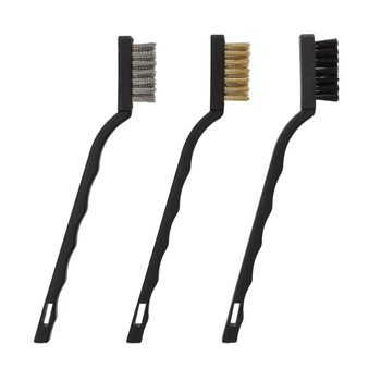 FASTER TOOLS Mini szczotka druciana zestaw - 3szt - 10 opakowań