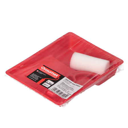 DRAUMET M wałek 35x7 + kuweta + uchwyt do wałka plastik