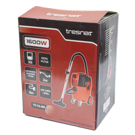 TRESNAR odkurzacz przemysłowy 1600W z otrząsaczem filtra