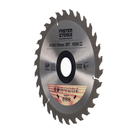 FASTER TOOLS Tarcza widiowa do cięcia drewna 180 x 30 30 1,9 1,4