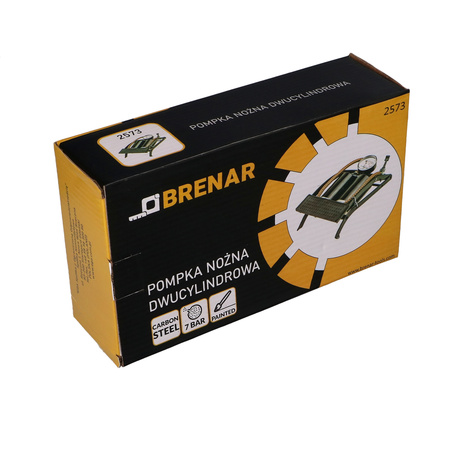 BRENAR Pompka nożna 3 atm / 2 cylindry
