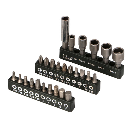 FASTER TOOLS Zestaw końcówek 1/4" - 26szt.