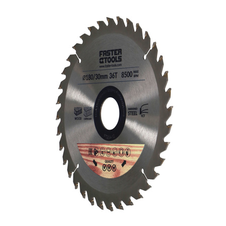 FASTER TOOLS Tarcza widiowa do cięcia drewna 180 x 30 36 1,9 1,4