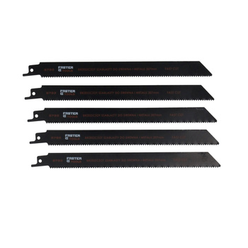 FASTER TOOLS Brzeszczot szablasty do drewna i metalu BiMetal 150mm 5szt. 225 10