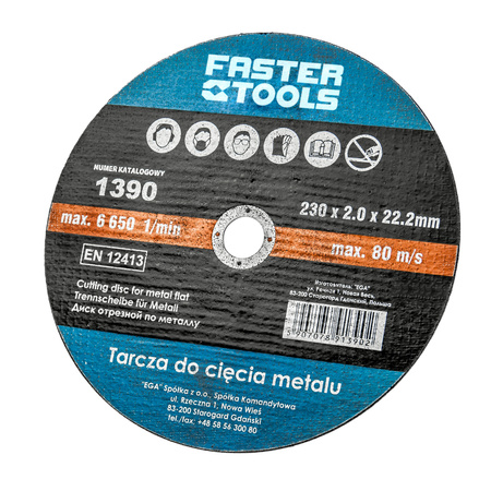 FASTER TOOLS Tarcza do cięcia metalu 300 x 3,2