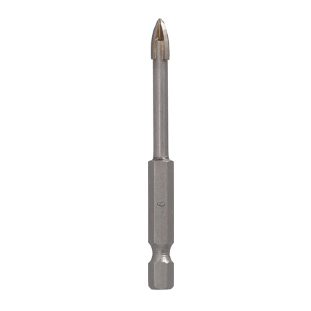 DRAUMET PREMIUM Wiertło do szkła i glazury 4-ostrzowe 6 x 75 mm
