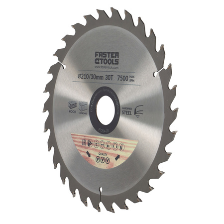 FASTER TOOLS Tarcza widiowa do cięcia drewna 210 x 30 30 2,0 1,6