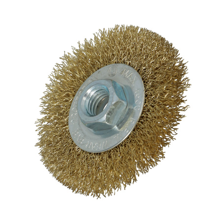 FASTER TOOLS Szczotka tarczowa mosiądz. Gwint M14 80 mm