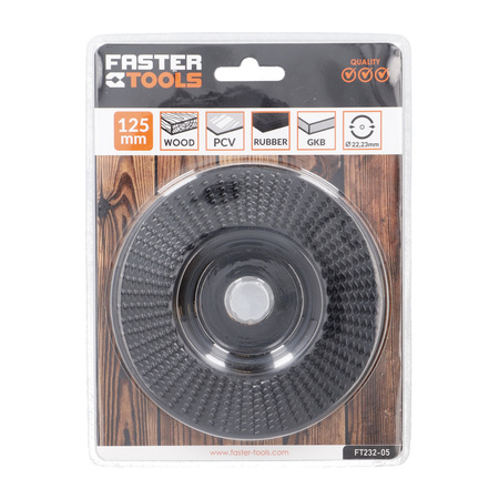 FASTER TOOLS tarcza tarnik płaski 125mm gradacja wstępna