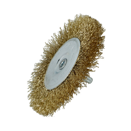 FASTER TOOLS Szczotka tarczowa, trzpień mosiądz 100 25