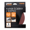 FASTER TOOLS papier ścierny z rzepem 125mm gr. 80 5szt.