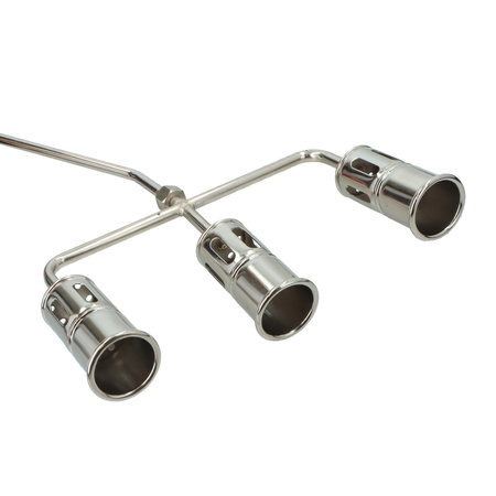 FASTER TOOLS palnik do papy, lanca 600mm, 3 dysze 50mm, wąż 5m