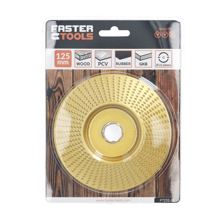 FASTER TOOLS tarcza tarnik kątowy 125mm gradacja wyższa