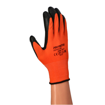PROTECT2U rękawice karbowane ORANGE R9 zawieszka