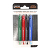 FASTER TOOLS markery mini 4sztuki (czarny, czerwony, zielony, niebieski)
