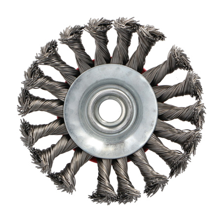 DRAUMET Szczotka kątowa splatana stalowa z gwintem M14 100 mm