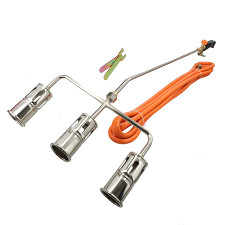 FASTER TOOLS palnik do papy, lanca 600mm, 3 dysze 50mm, wąż 5m