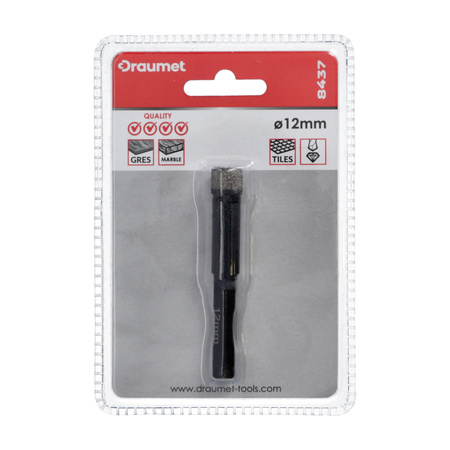 DRAUMET otwornica diamentowa HEX 12mm