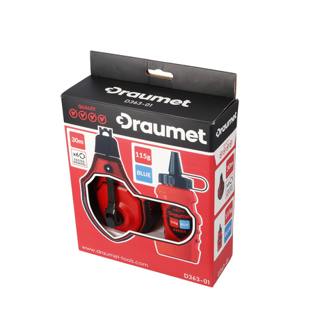 DRAUMET sznurek murarski 6:1 z niebieską kredą