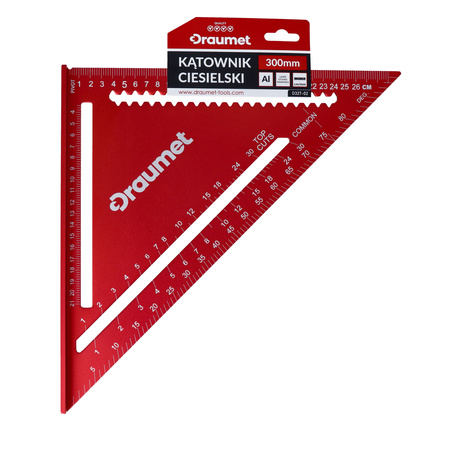 DRAUMET kątownik ciesielski aluminiowy 300 mm