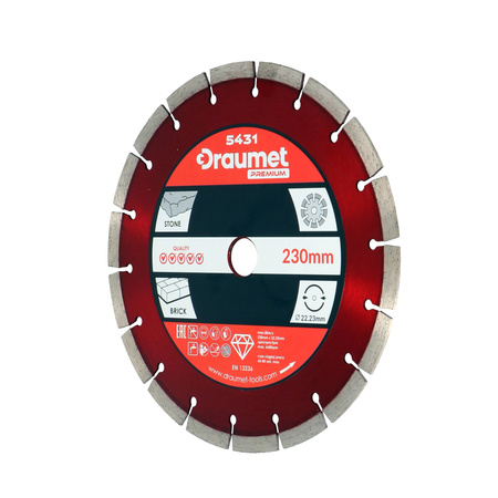 DRAUMET PREMIUM Tarcza diamentowa segmentowa 230