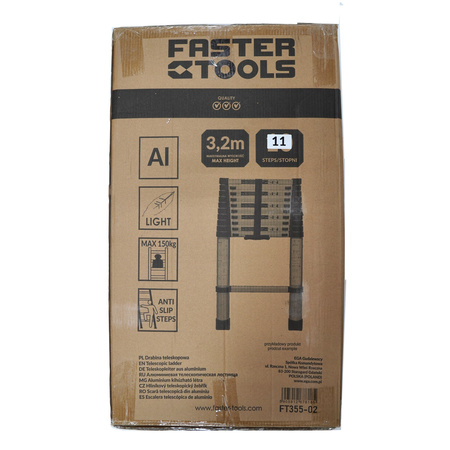 FASTER TOOLS drabina teleskopowa 3,2m