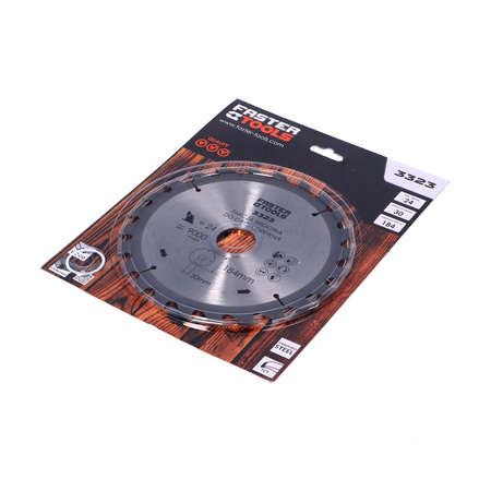 FASTER TOOLS Tarcza widiowa do cięcia drewna 184 x 30 24 1,9 1,4
