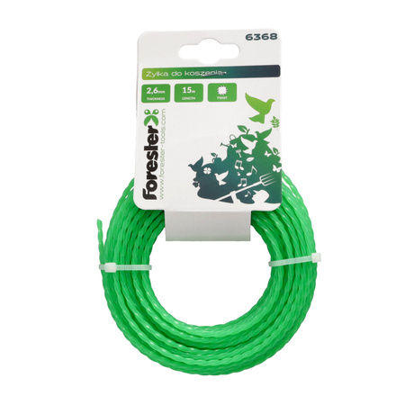 FORESTER żyłka do koszenia 2,6mm 15m twist
