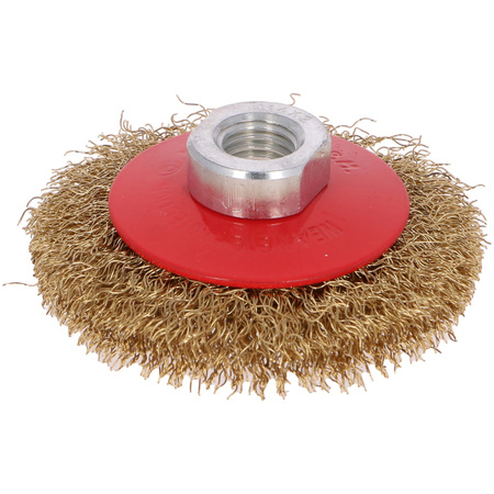 DRAUMET Szczotka kątowa mosiądzowana z gwintem M14 80 15
