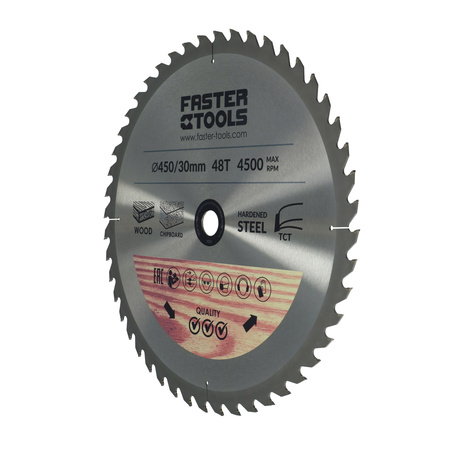 FASTER TOOLS Tarcza widiowa do cięcia drewna 400 x 30 60 2,5 2,2