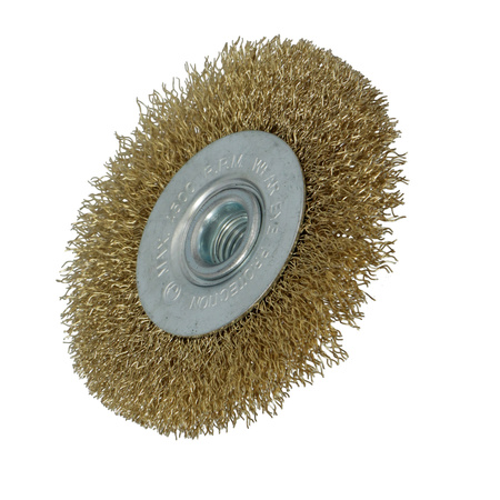 FASTER TOOLS Szczotka tarczowa mosiądz. Gwint M14 80 mm