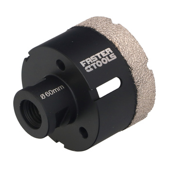 FASTER TOOLS otwornica diamentowa do gresu M14 60mm