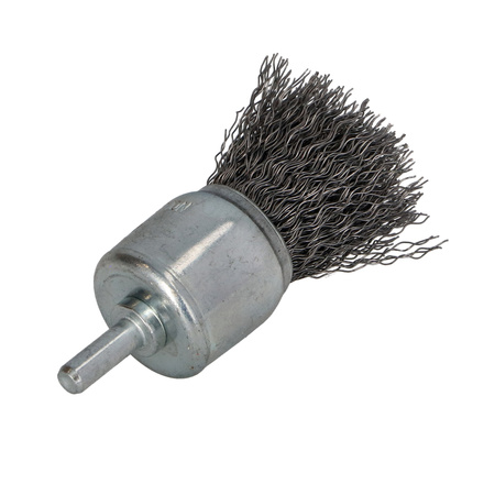 FASTER TOOLS Szczotka doczołowa trzpień, stalowa 30 30