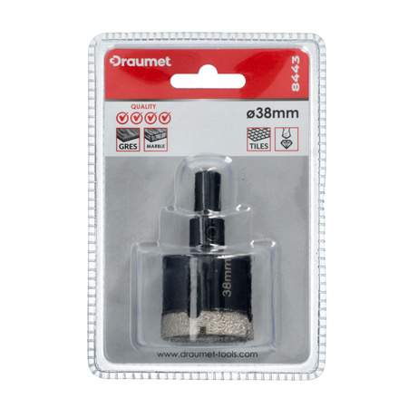 DRAUMET otwornica diamentowa HEX 38mm