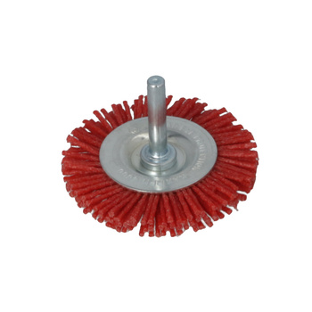 FASTER TOOLS Nylonowa szczotka tarczowa z trzpieniem 65 mm