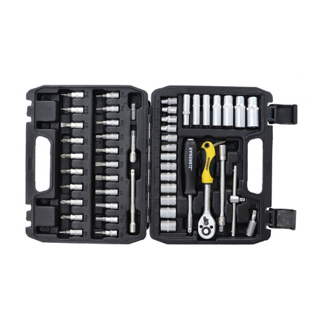 BRENAR klucze nasadowe 53cz. 1/4" 6 kątne CR-V