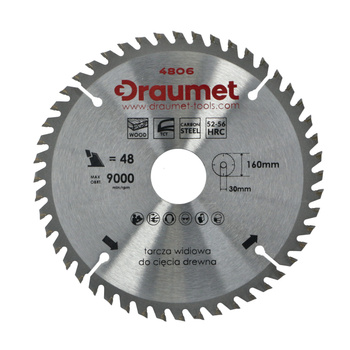 DRAUMET Tarcza widiowa 160x30 48 1,4 2,0