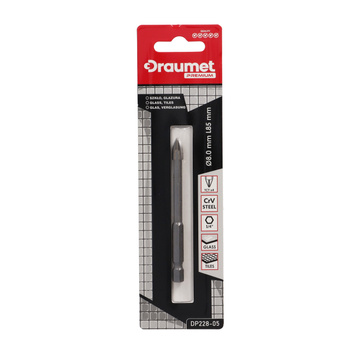 DRAUMET PREMIUM Wiertło do szkła i glazury 4-ostrzowe 8 x 85 mm