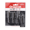 DRAUMET frezy do drewna uchwyt HEX 1/4" komplet 4 szt.