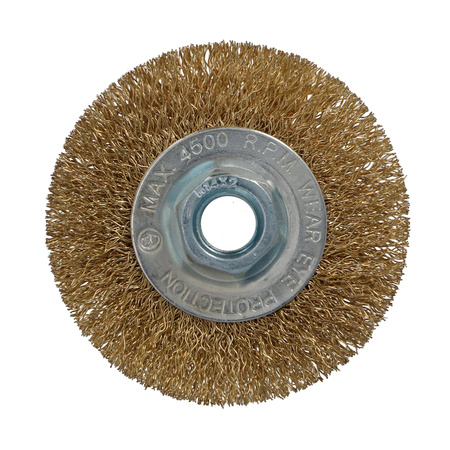 FASTER TOOLS Szczotka tarczowa mosiądz. Gwint M14 80 mm