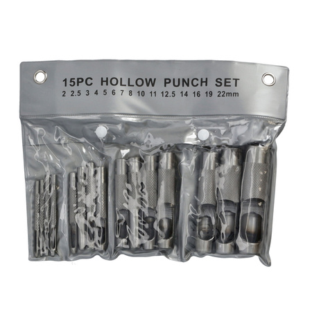 FASTER TOOLS wycinaki rymarskie 15cz. 2-22mm