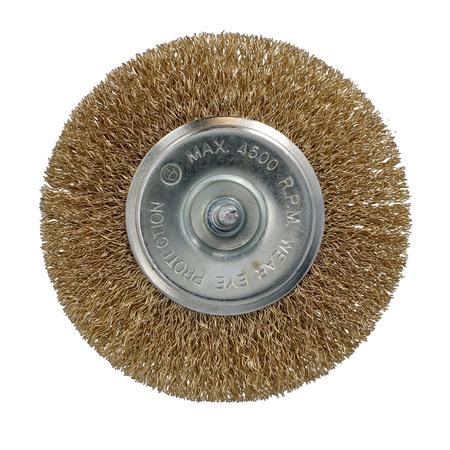 FASTER TOOLS Szczotka tarczowa, trzpień mosiądz 100 25