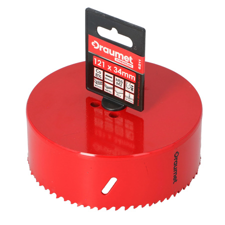 DRAUMET PREMIUM otwornica BI-METAL CO 8% 121x34mm