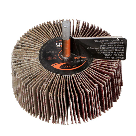 FASTER TOOLS Ściernica listkowa trzpień 60x30/40