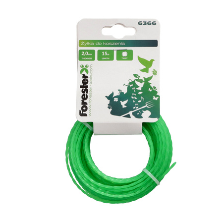 FORESTER żyłka do koszenia 2,0mm 15m twist
